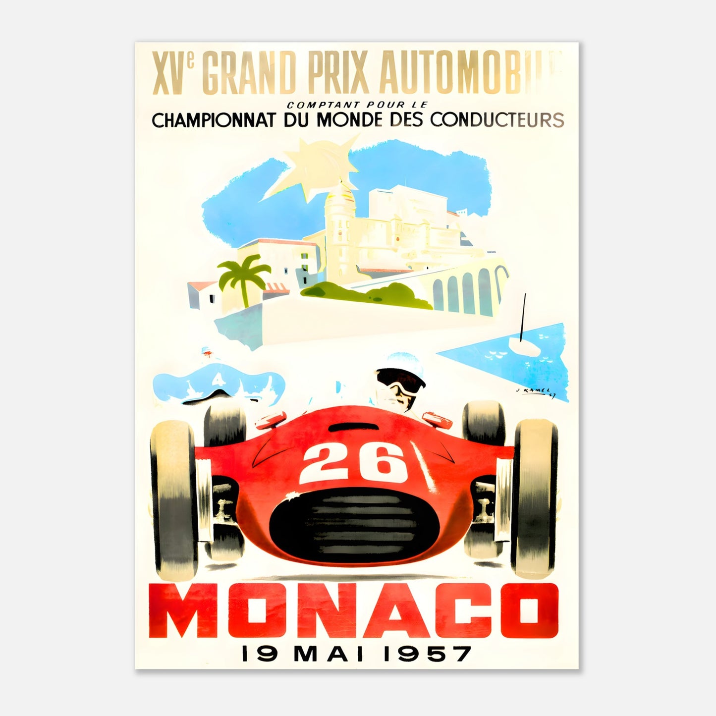 Poster 1957 - Monaco F1 Grand Prix