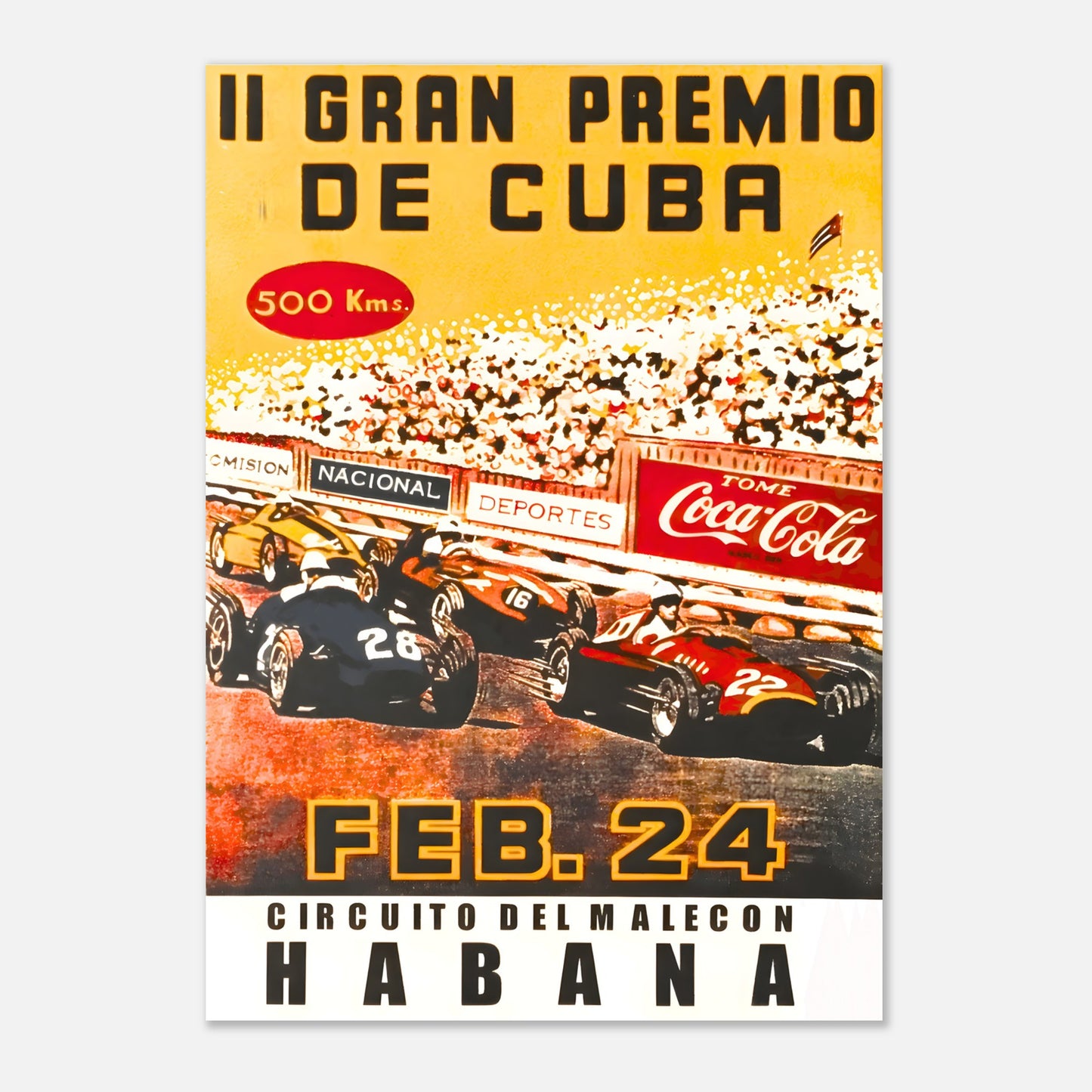 Poster 1958 - Cuban F1 Grand Prix