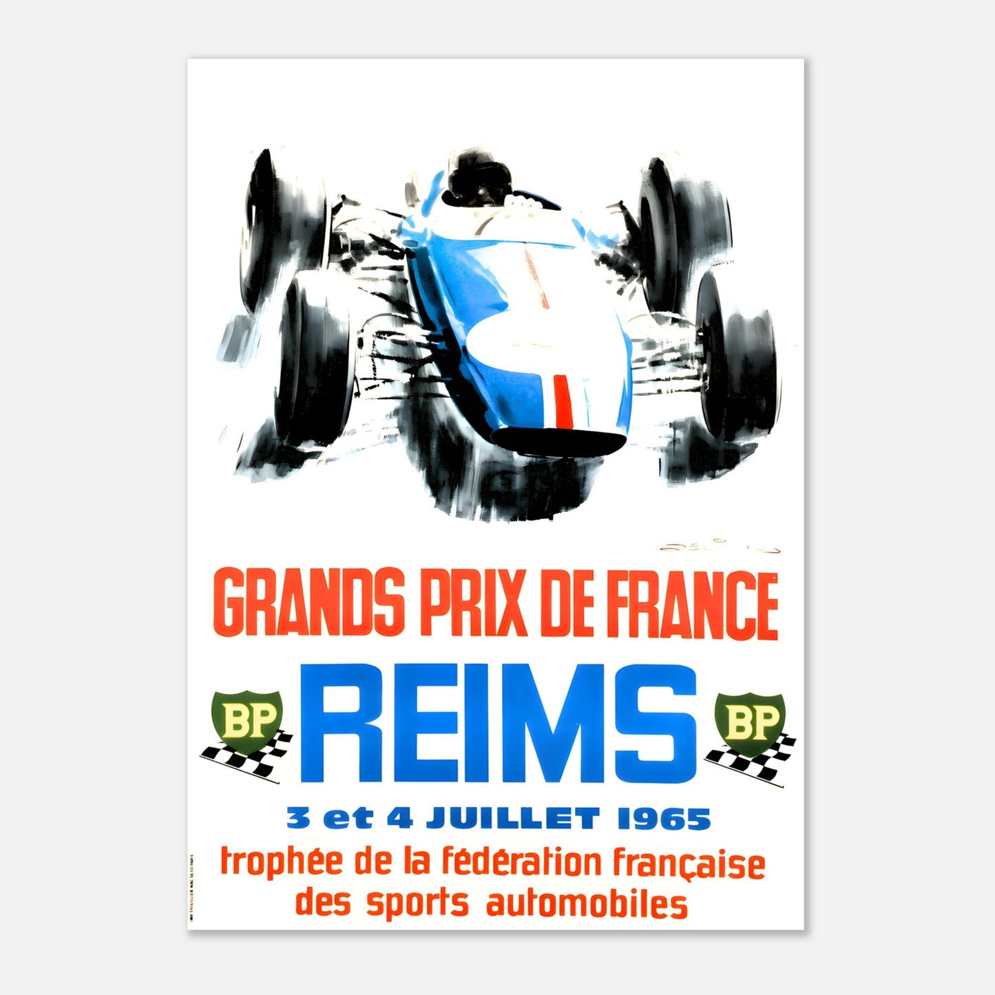 Poster 1965 - French F1 Grand Prix - Reims