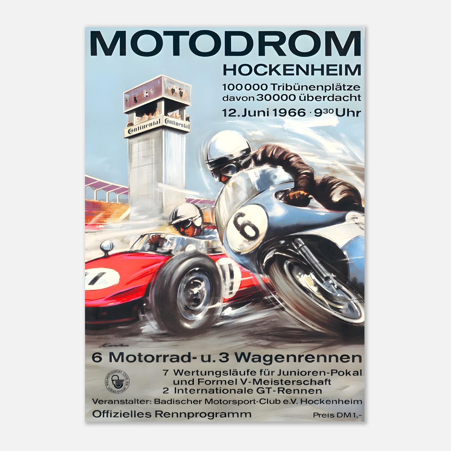 Poster 1966 - German Grand Prix - Hockenheim