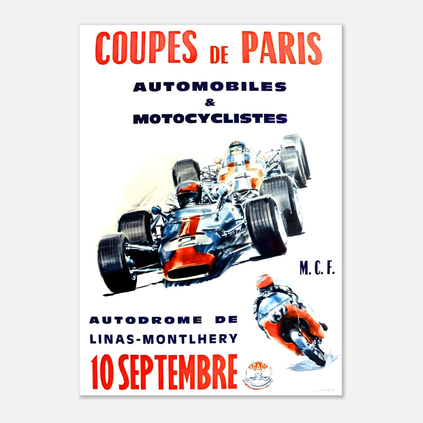 Poster 1967 - Paris Cup (France) - Autodrome de Linas-Montlhery