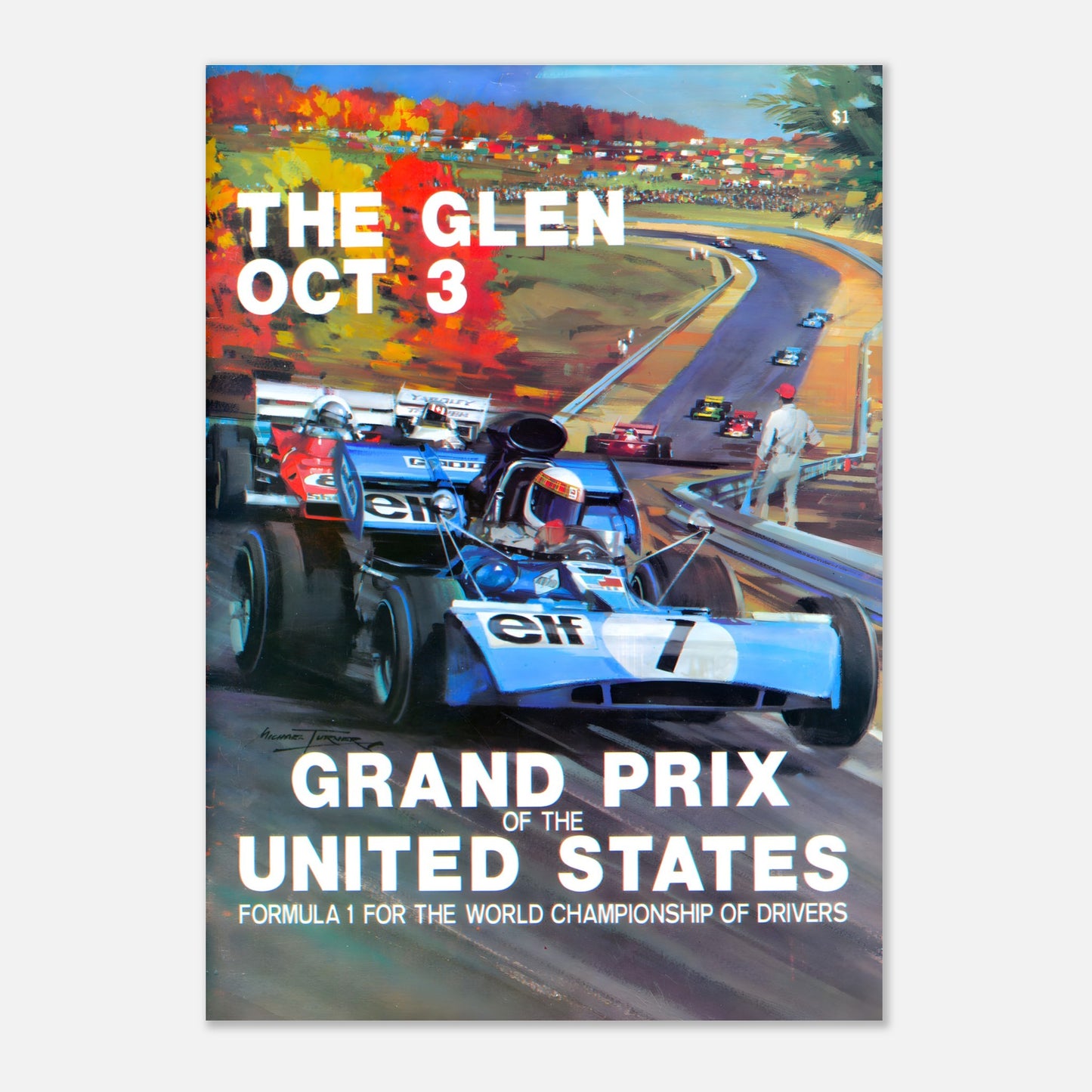 Poster 1971 - United States F1 Grand Prix - Watkins Glen
