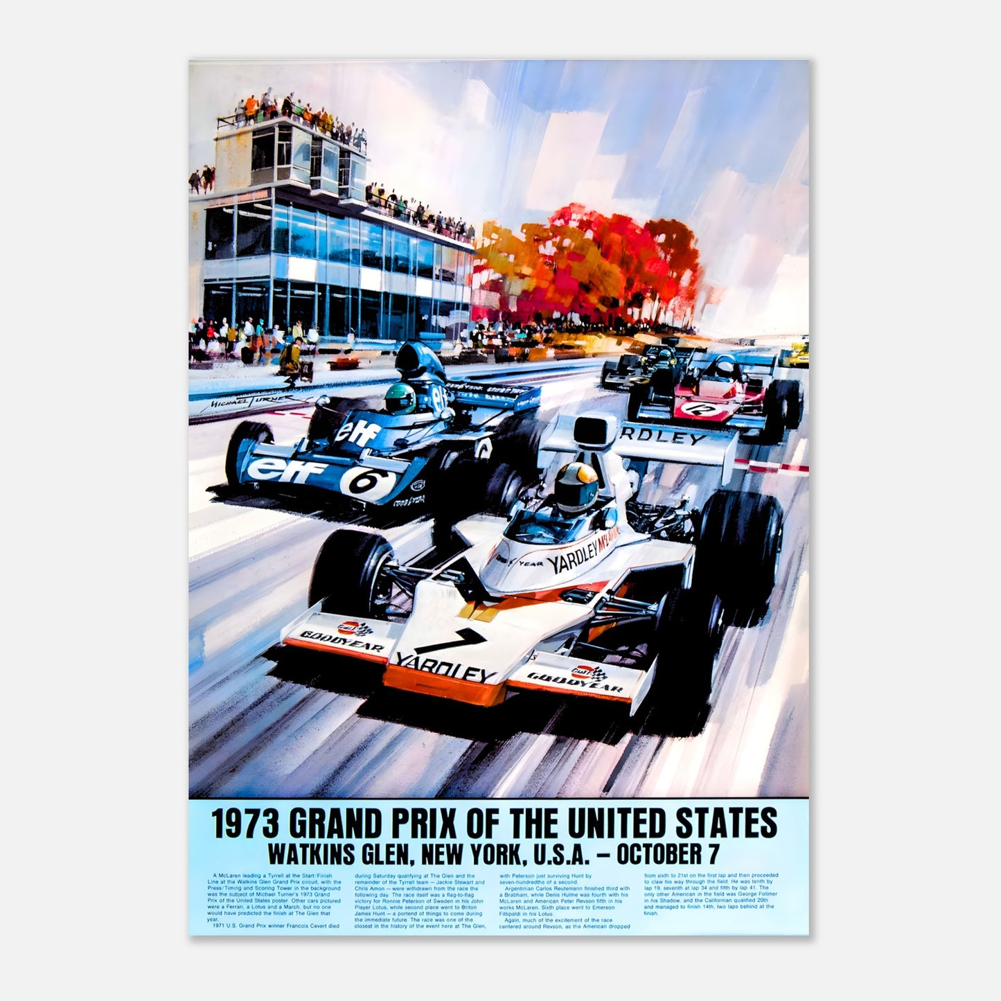 Poster 1973 - United States F1 Grand Prix - Watkins Glen