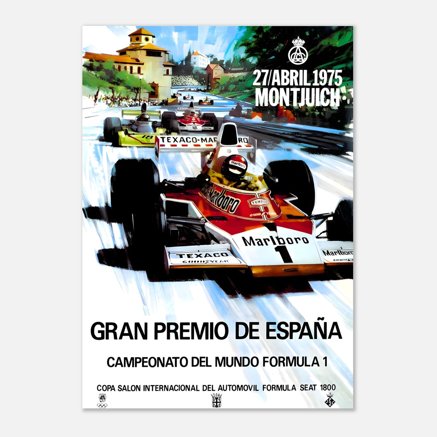 Poster 1975 - Spanish F1 Grand Prix - Montjuïc