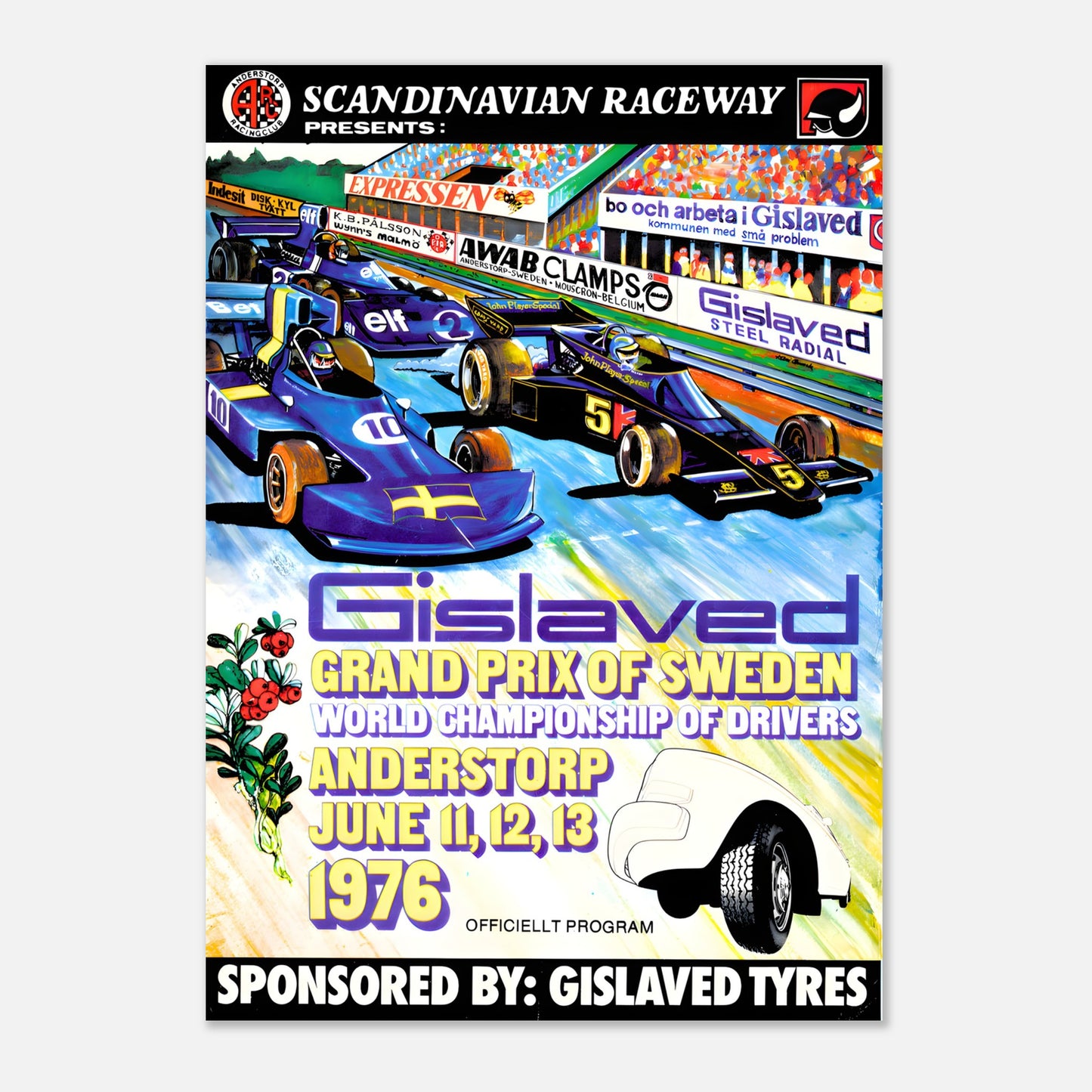 Poster 1976 - Swedish F1 Grand Prix - Anderstorp