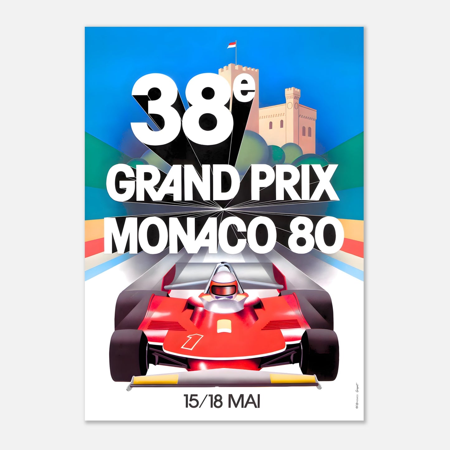 Poster 1980 - Monaco F1 Grand Prix