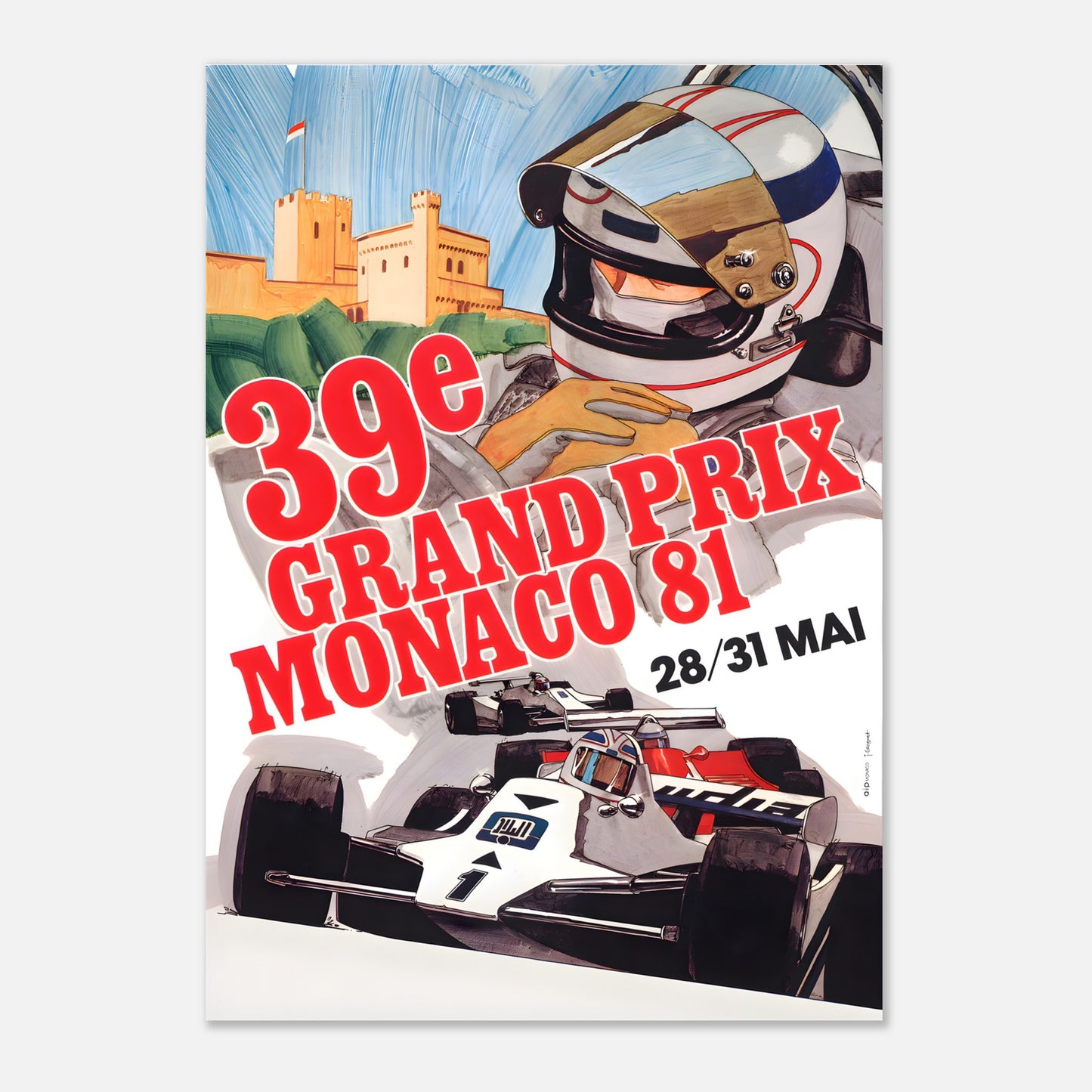 Poster 1981 - Monaco F1 Grand Prix
