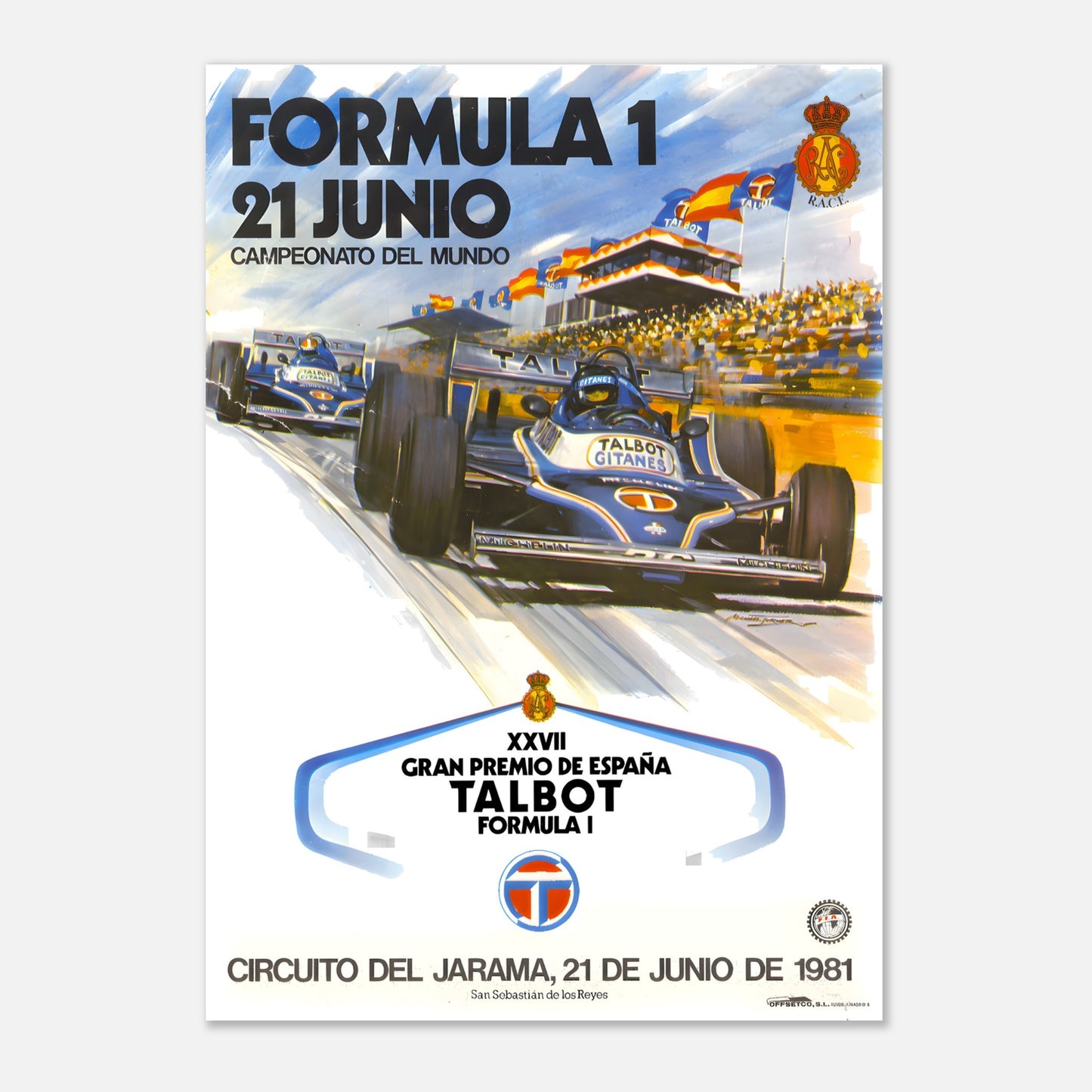 Poster 1981 - Spanish F1 Grand Prix - Circuito del Jarama