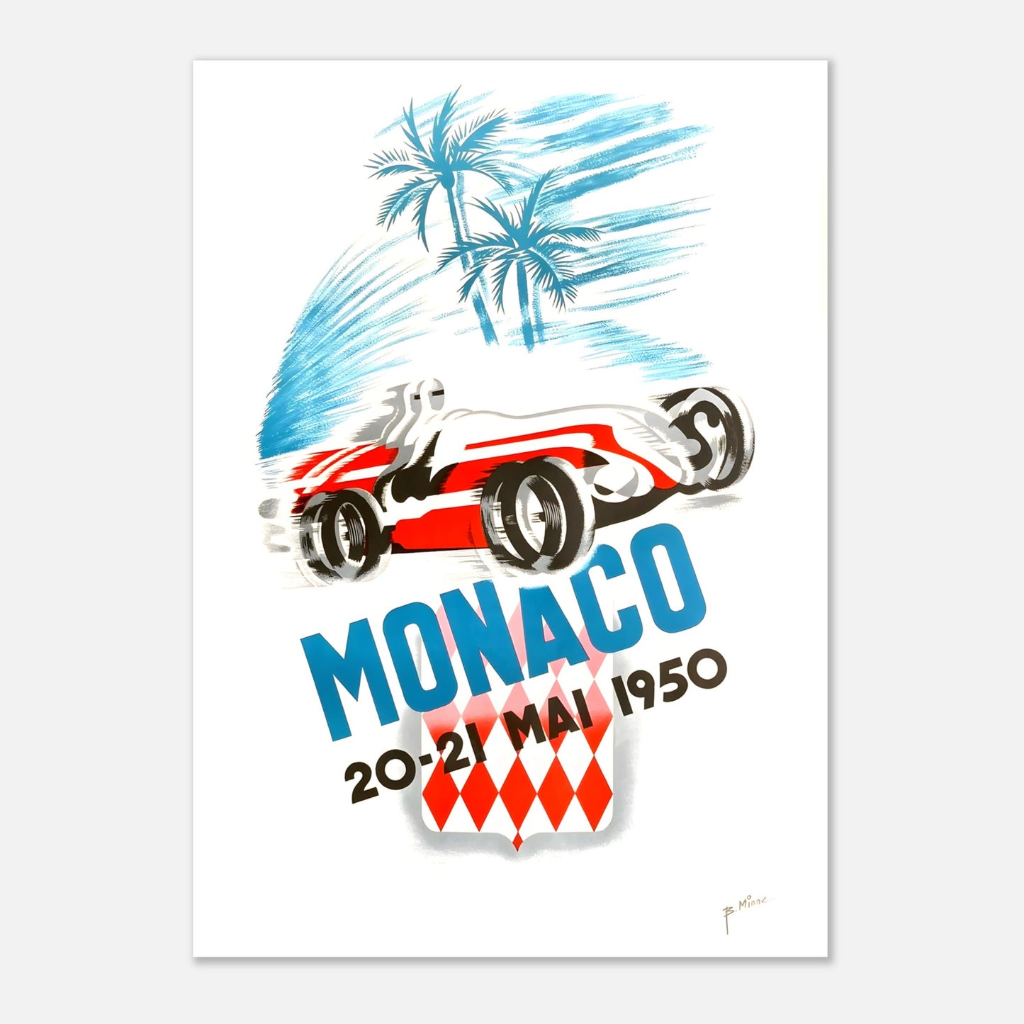 Poster 1950 - Monaco F1 Grand Prix