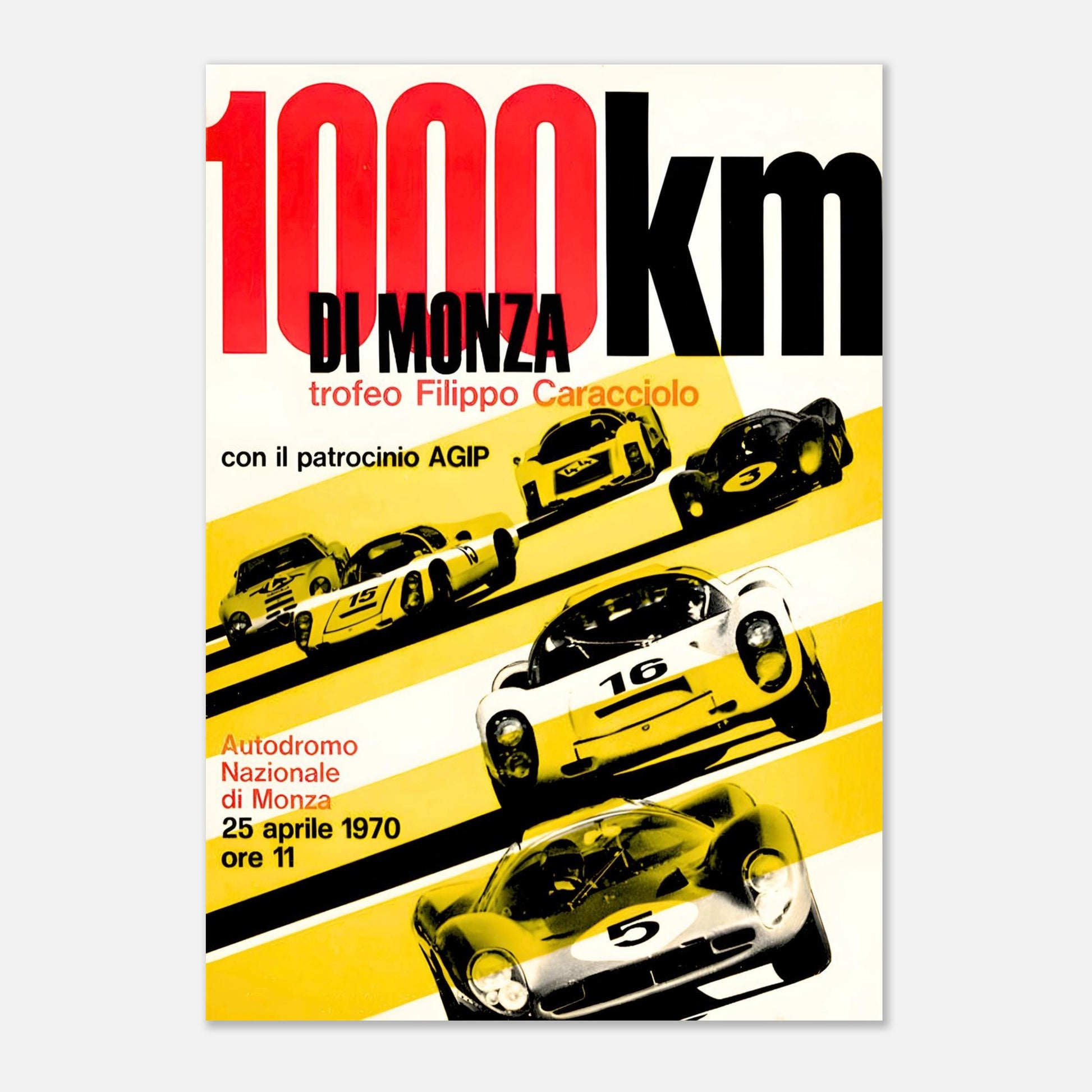 1000 km di Monza 1971 Retro Poster