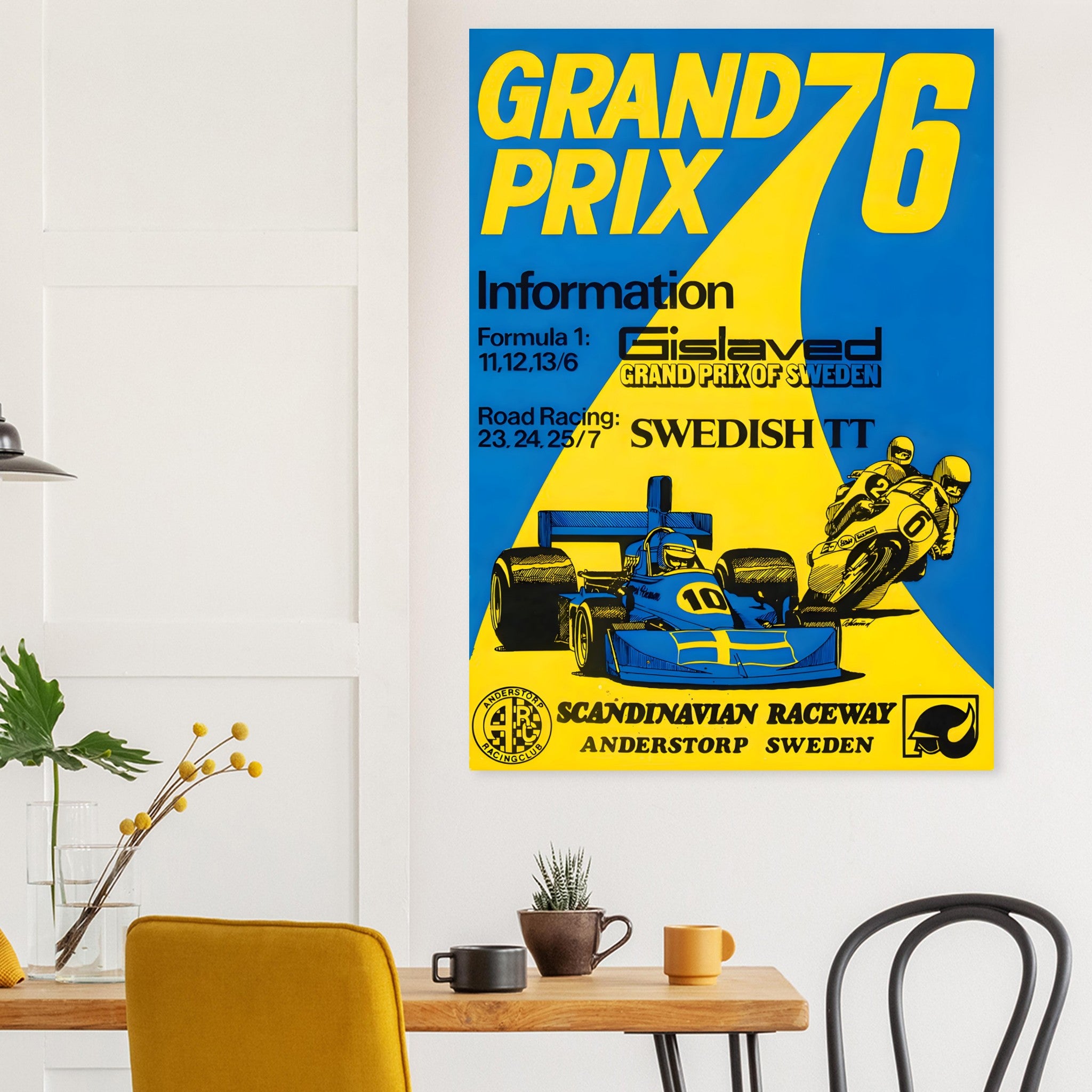 Poster 1976 - Swedish F1 Grand Prix & Swedish TT - Anderstorp