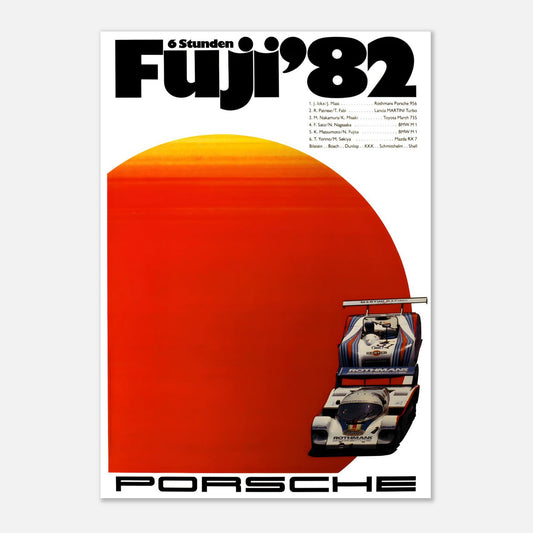6h Fuji - Porsche 1982 Retro Poster