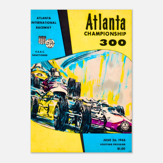 Atlanta 300 1966 Retro Poster