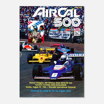 CART Aircal 500 - Riverside International Raceway&nbsp;- 1982 Retro Poster