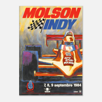 CART Molson Indy - Sanair Super Speedway&nbsp;- 1984 Retro Poster