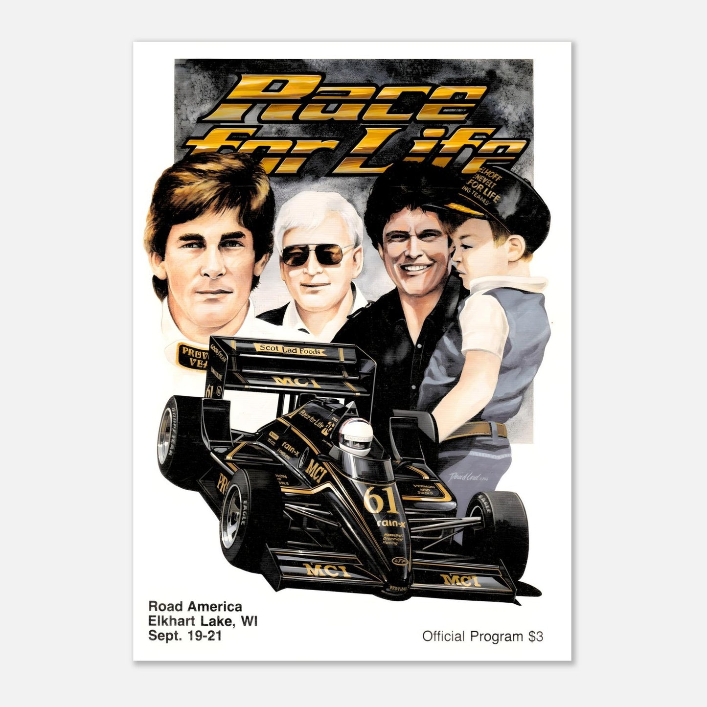 CART Road America&nbsp;- 1986 Retro Poster