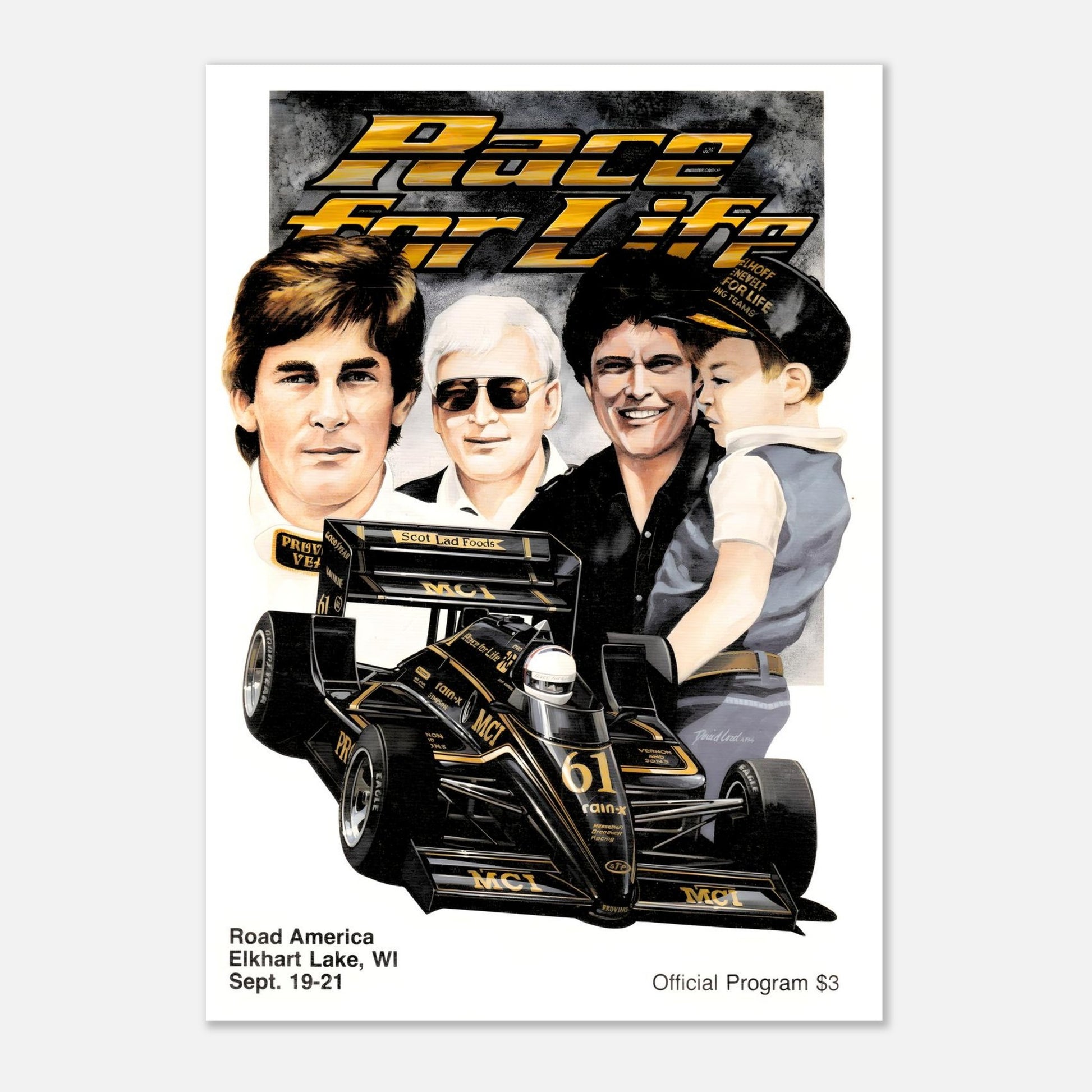 CART Road America&nbsp;- 1986 Retro Poster