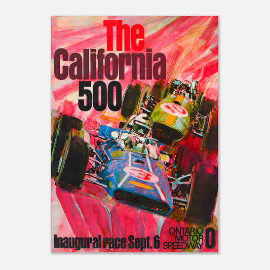 California 500 1970 Retro Poster