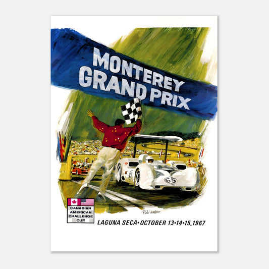 Can-Am - Monterey Grand Prix - Laguna Seca 1967 Retro Poster