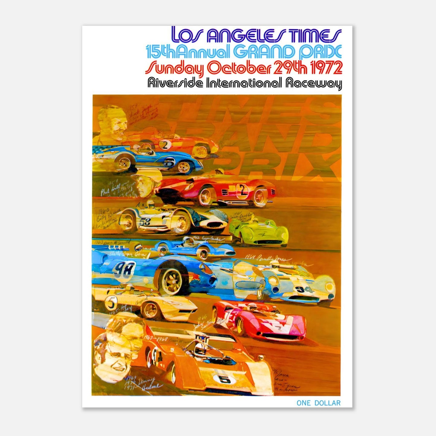 Can-Am - Riverside International Raceway 1972 Retro Poster