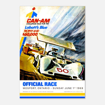 Can-Am Mosport 1969 Retro Poster