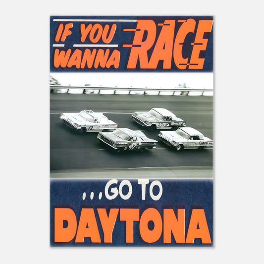 Daytona 1950 Retro Poster