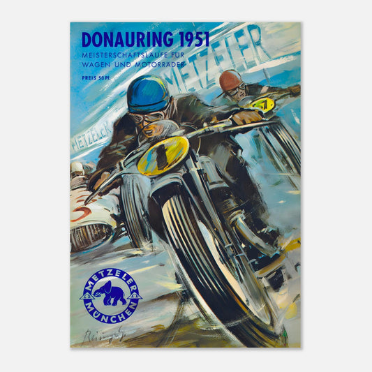Donauring Retro Poster 1951
