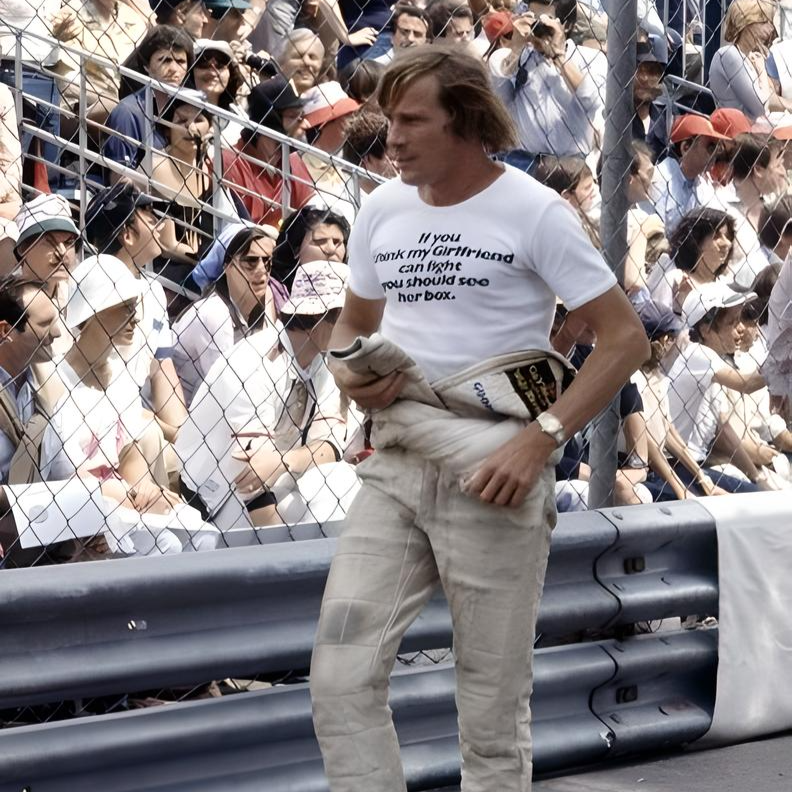 T-shirt - James Hunt - If you think my Girlfriend can fight you should see her box