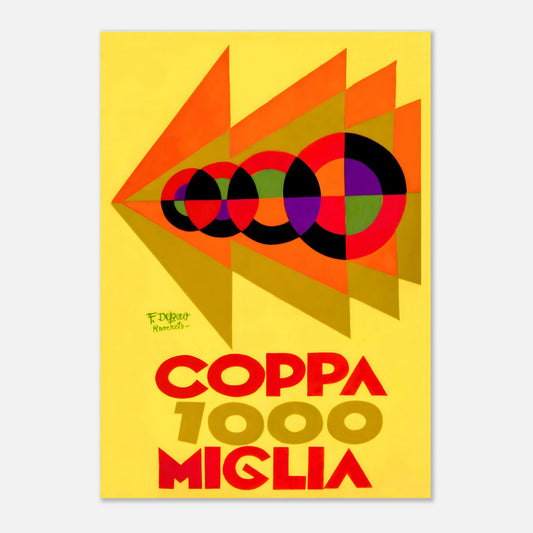 Mille Miglia 1929 Retro Poster