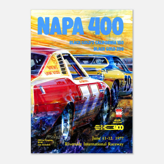 NASCAR Napa 400 - Riverside International Raceway&nbsp;- 1977 Retro Poster