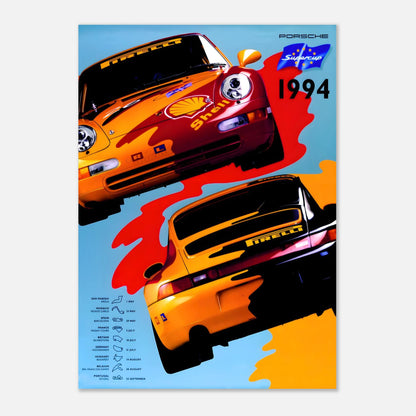 Porsche Supercup 1994 - Retro Poster
