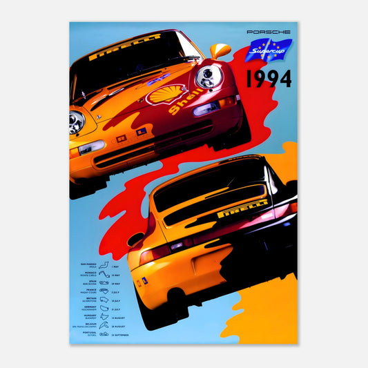 Porsche Supercup 1994 - Retro Poster