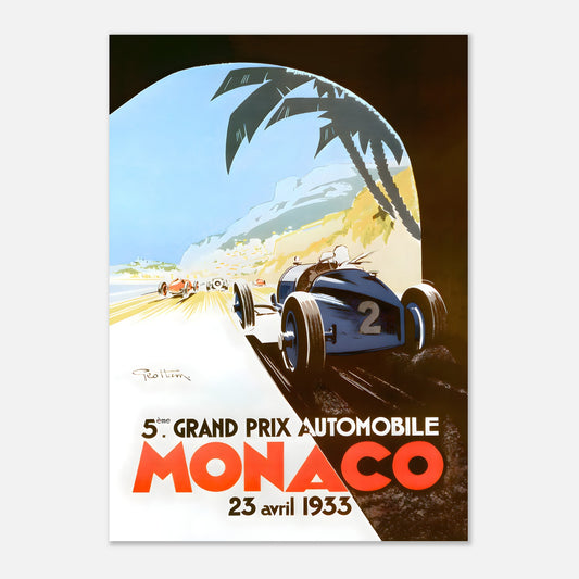 Poster 1933 - Monaco F1 Grand Prix