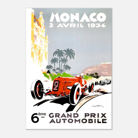 Poster 1934 - Monaco F1 Grand Prix