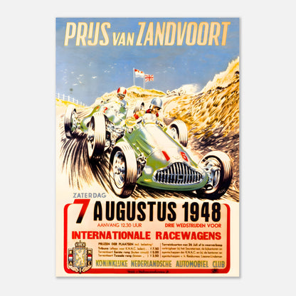 Poster 1948 - Dutch F1 Grand Prix - Zandvoort