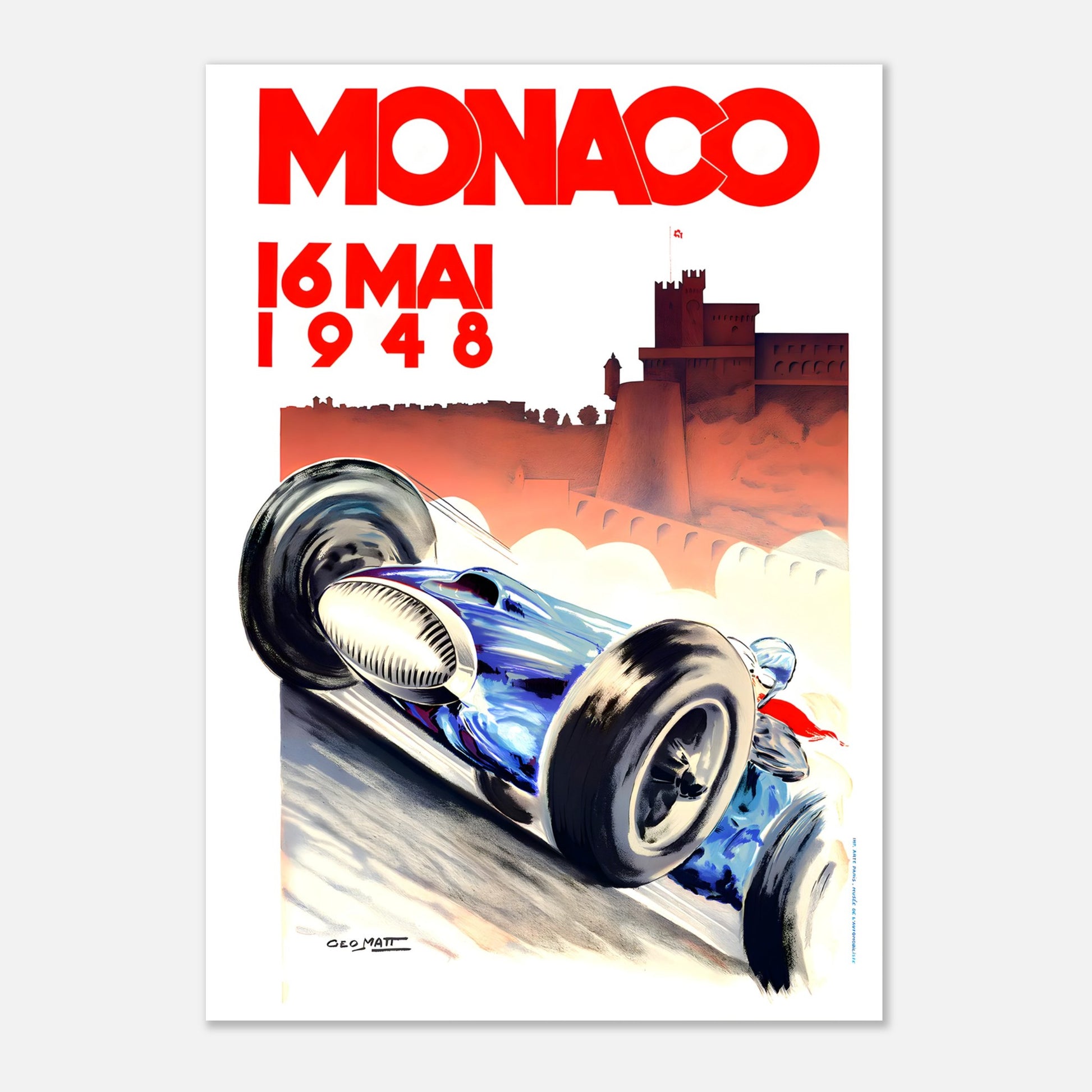 Poster 1948 - Monaco F1 Grand Prix