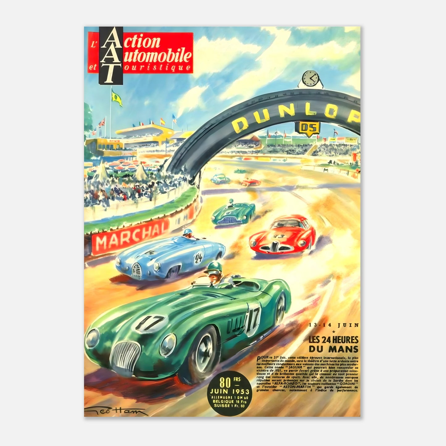 Poster 1953 - 24h of Le Mans