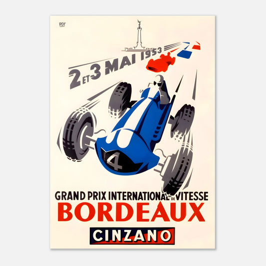 Poster 1953 - Bordeaux (France) F1 Grand Prix