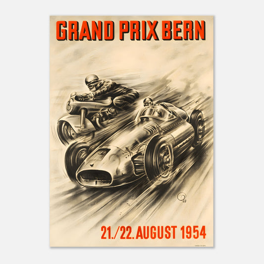 Poster 1954 - Bern (Switzerland) F1 Grand Prix
