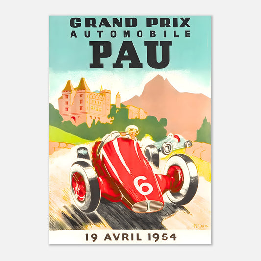 Poster 1954 - Pau (France) F1 Grand Prix