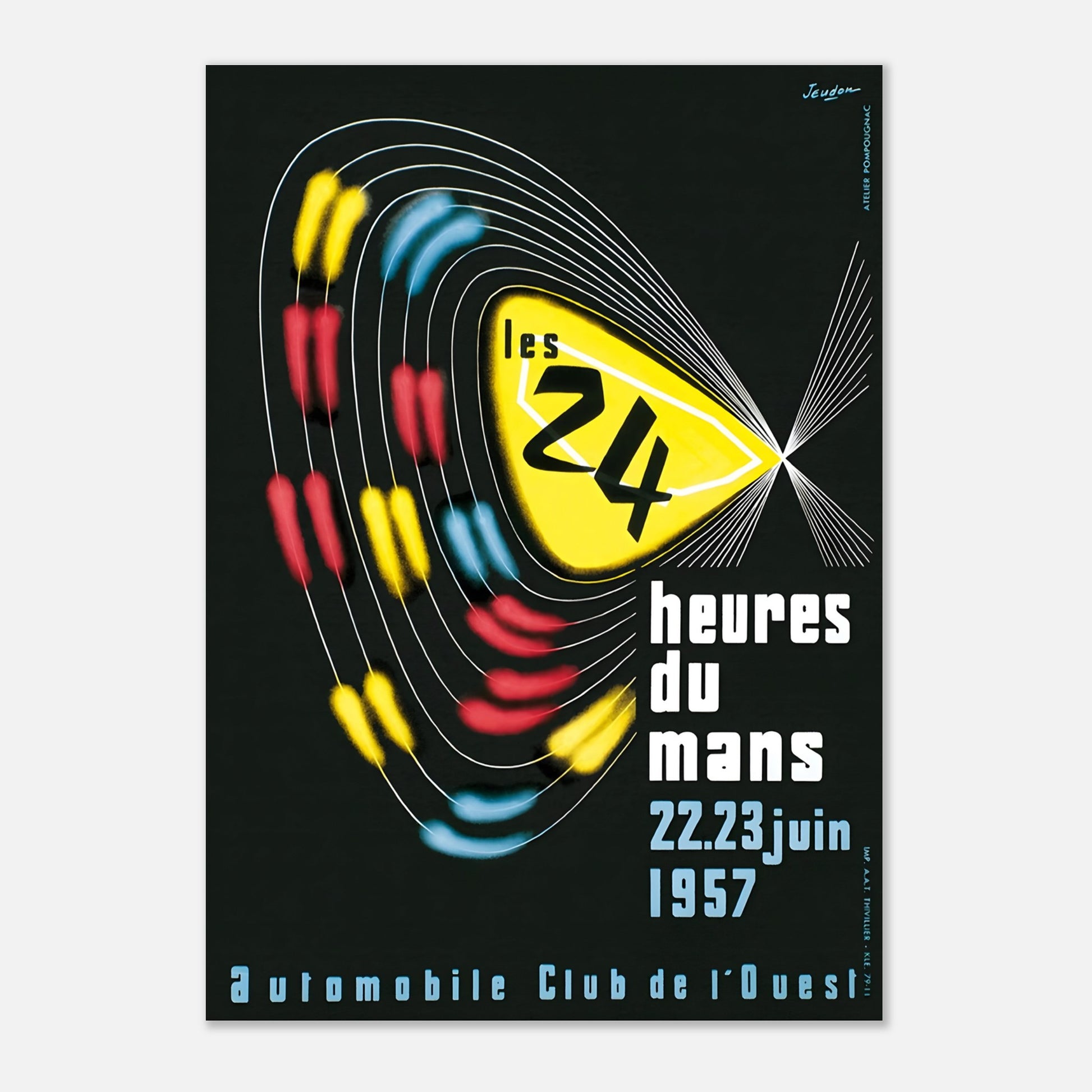 Poster 1957 - 24h of Le Mans