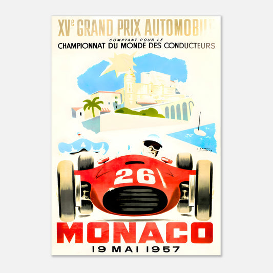 Poster 1957 - Monaco F1 Grand Prix