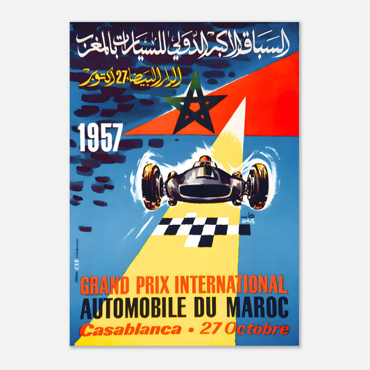 Poster 1957 - Moroccan F1 Grand Prix