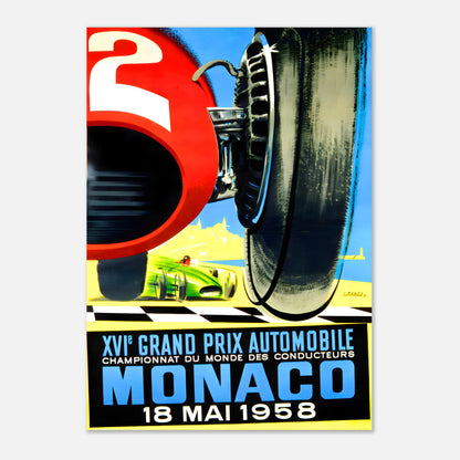 Poster 1958 - Monaco F1 Grand Prix