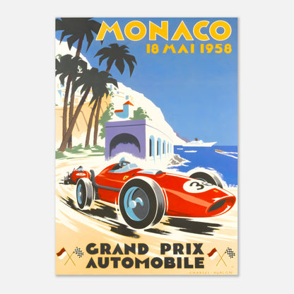 Poster 1958 - Monaco F1 Grand Prix