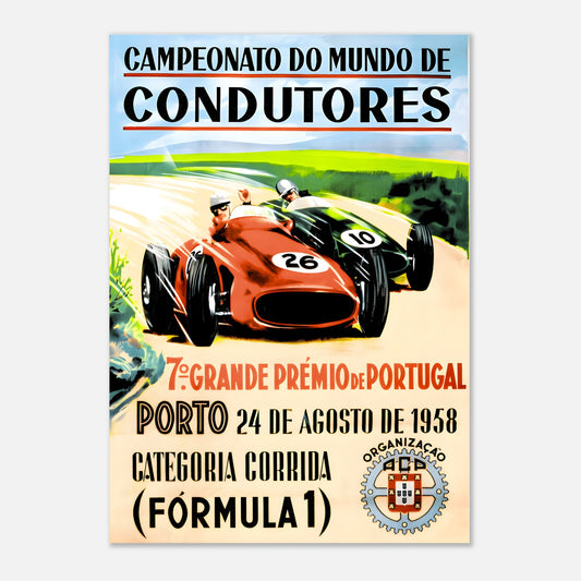 Poster 1958 - Portuguese F1 Grand Prix