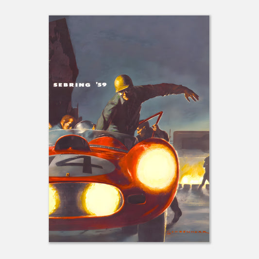 Poster 1959 - 12 hours Sebring