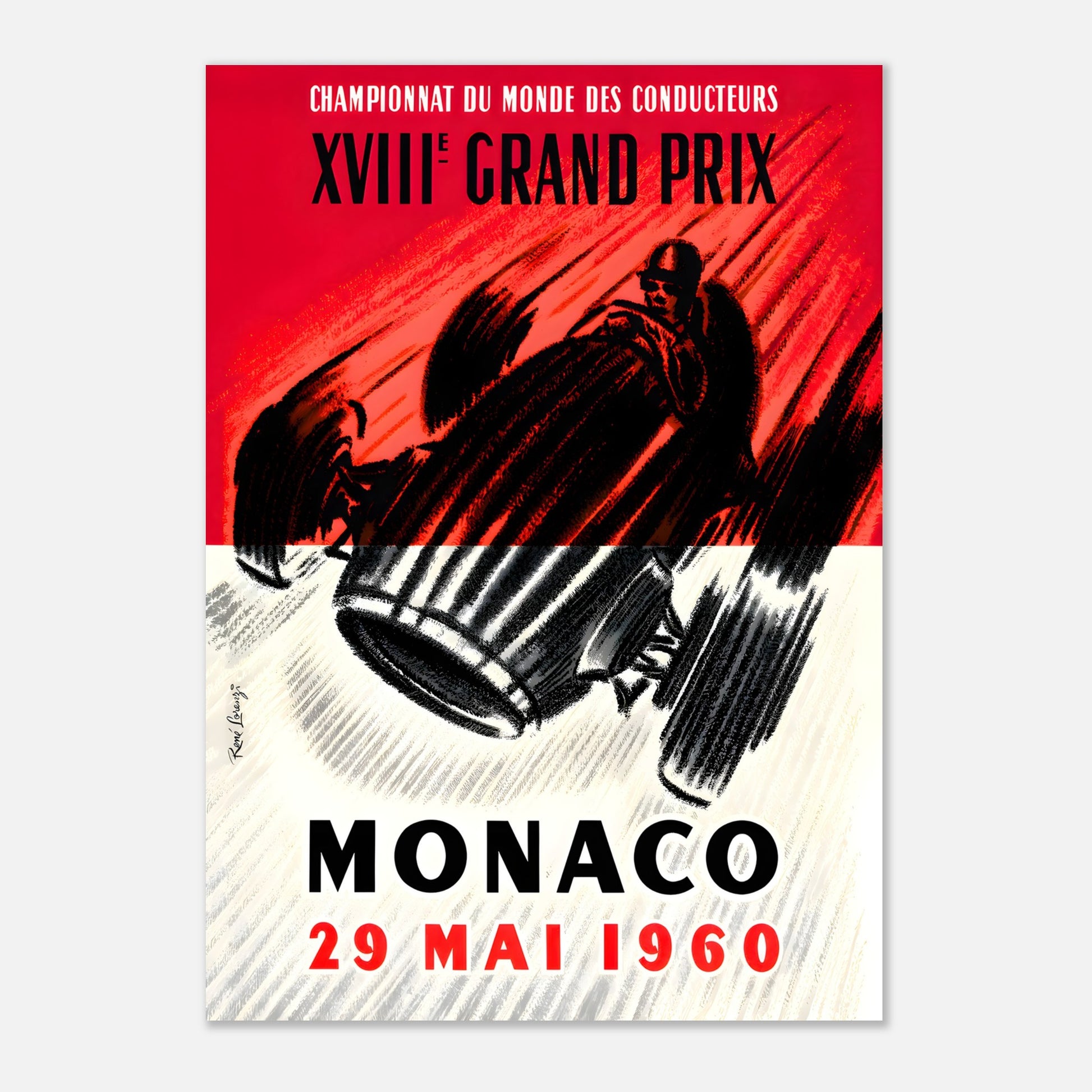 Poster 1960 - Monaco F1 Grand Prix