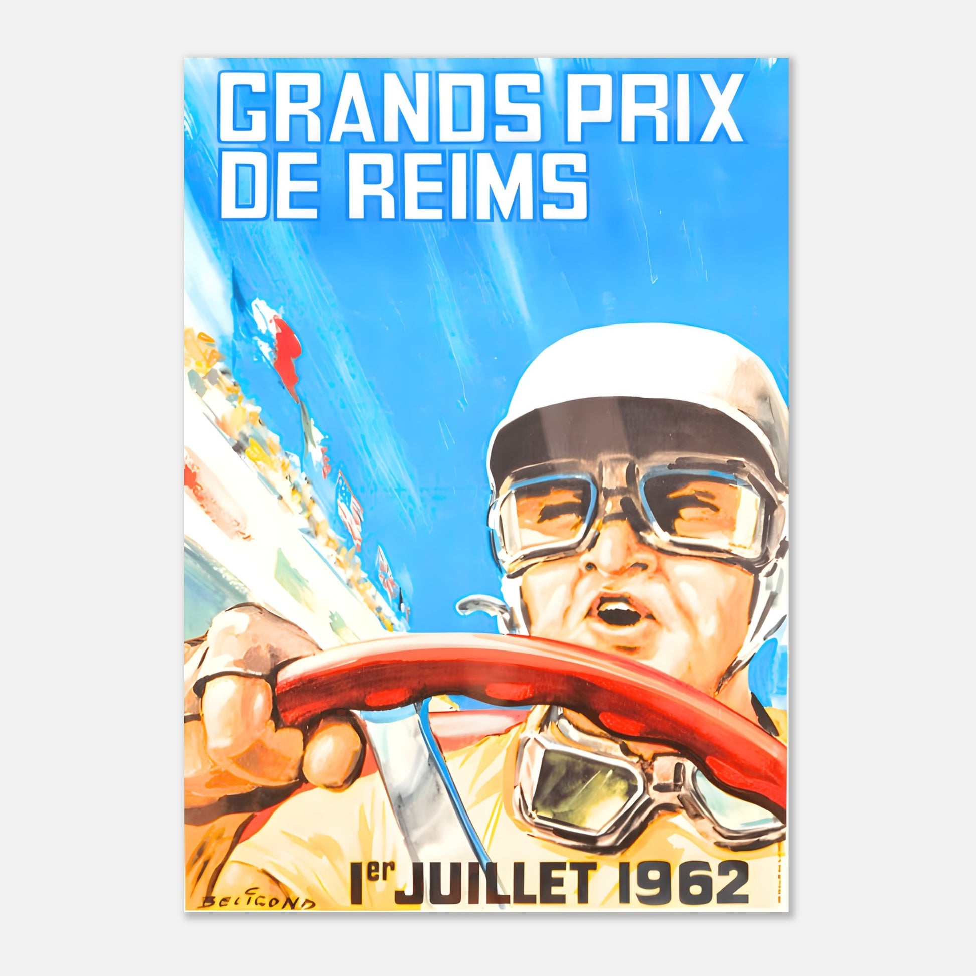 Poster 1962 - Reims (France) F1 Grand Prix