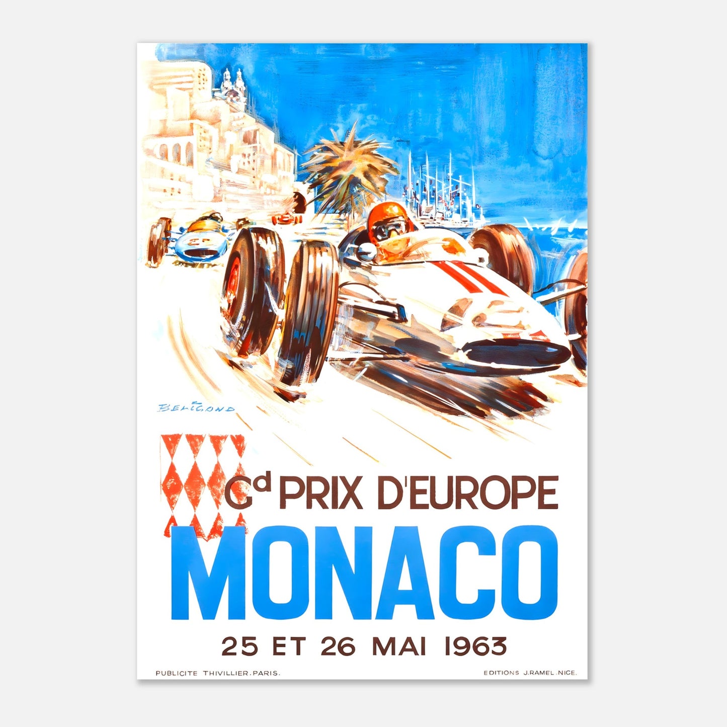 Poster 1963 - Monaco F1 Grand Prix